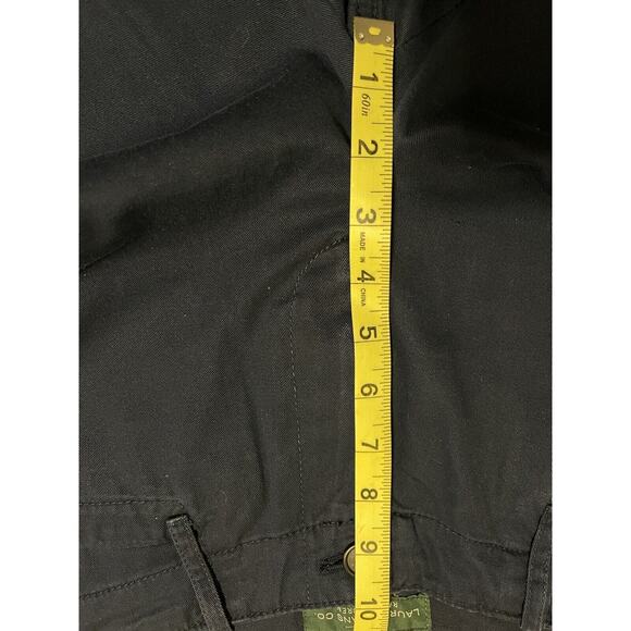 LRL Ralph Lauren Shorts Womens Navy Blue Bermuda Mid-Rise Flat Front Zip Sz 6 - Picture 5 of 7